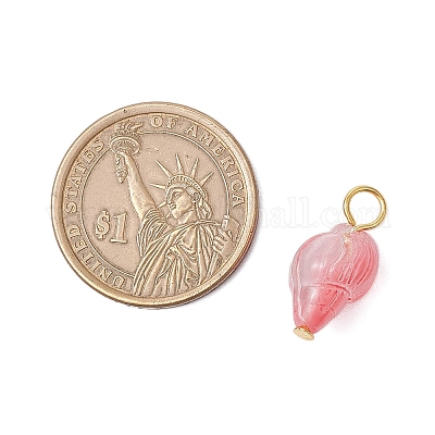 Прозрачные стеклянные подвески с распылителем краски PALLOY-JF03689-02-1