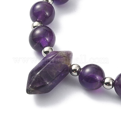 Браслеты из смешанных натуральных драгоценных камней BJEW-JB09540-1