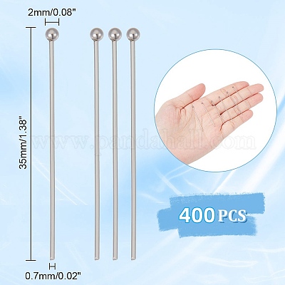 400 шт. штифты с шаровой головкой из нержавеющей стали 304 STAS-UN0049-22-1