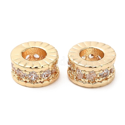 Стойки обшивки латунь микро проложить кубического циркония бусы KK-A186-03B-LG-1