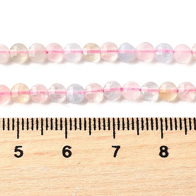 Природные морганит нитей бисера&nbsp;G-C179-A4mm-10-1