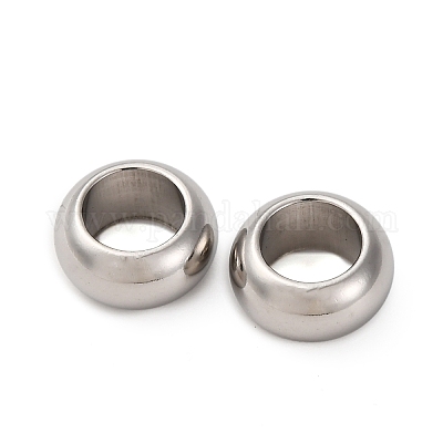 Европейские бусины из нержавеющей стали 304&nbsp;STAS-P397-01B-P-1