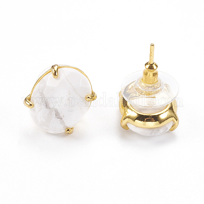 Натуральный серьги из войлиста EJEW-L196-04C-1