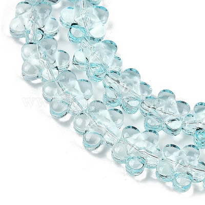 Прозрачные стеклянные бусины GLAA-H038-02C-1