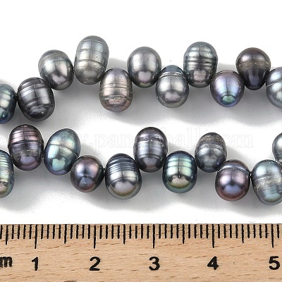 Окрашенные натуральные культивированные нити из пресноводного жемчуга PEAR-A006-28A-X-1