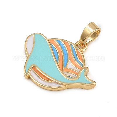 Латунь эмаль подвески&nbsp;LS-KK-P332-01A-G-1