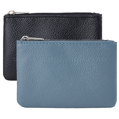 2 шт. 2-цветные чехлы из искусственной кожи с принтом личи на молнии ABAG-CP0001-08A-1