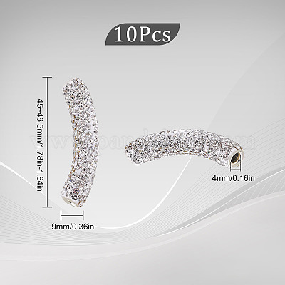 10 шт. латунные бусины со стразами Ближнего Востока RB-SC0001-08-1