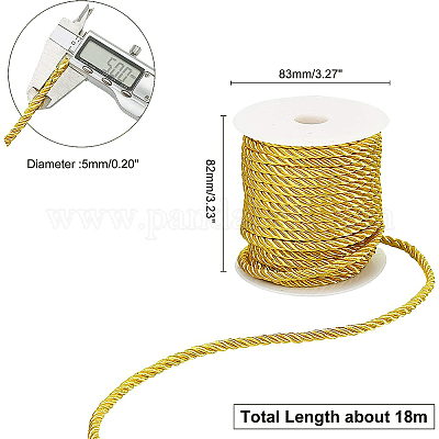 3-слойный полиэстеровый шнур&nbsp;OCOR-WH0033-17G-WH-1