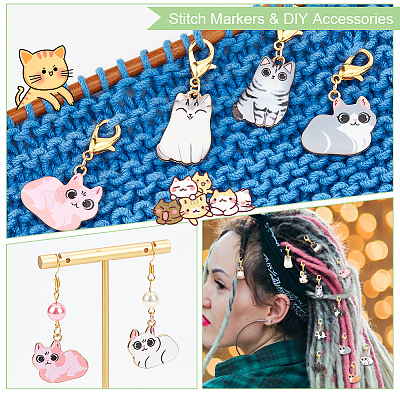 Маркеры кошачьих петель HJEW-AB00278-1