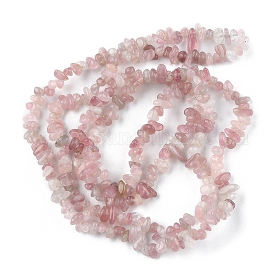 Природного розового кварца нитей бисера G-G0003-B05-1