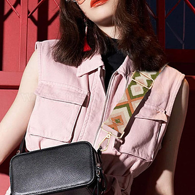 Регулируемые лямки сумки из поликоттона в этническом стиле AJEW-WH0270-108-1