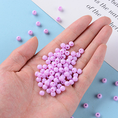 Непрозрачные акриловые бусины X-MACR-S370-C6mm-A03-1