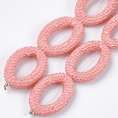 Рамки из бисера и бусин из полимерной глины ручной работы RB-S058-02G-1