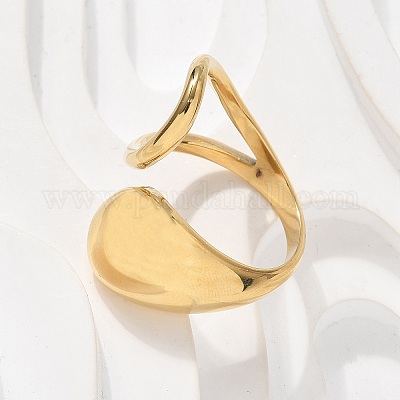 Кольца-манжеты из нержавеющей стали 304 для женщин RJEW-A063-01A-G-1