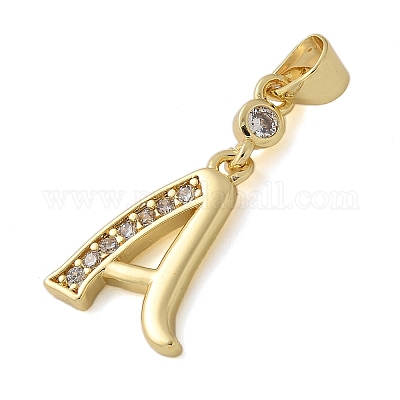 Латунные микро проложить кубического циркония подвески KK-M319-02G-A-1
