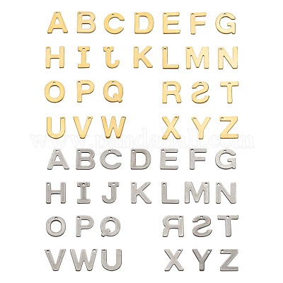 Подвески в виде букв алфавита из нержавеющей стали 304 STAS-YS0001-03-1