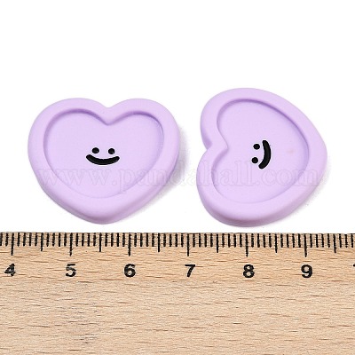 Кабошоны из смолы с изображением смайлика CRES-S372-01A-1