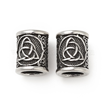 Руна викингов бусины из нержавеющей стали 304 STAS-E164-01AS-1