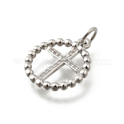 Латунные микро проложить кубического циркония подвески KK-P295-26P-1