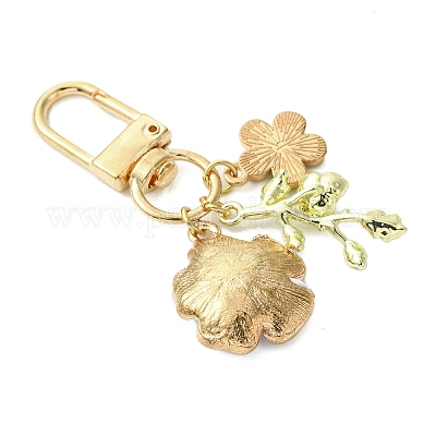 Подвески из эмали из цветочного сплава HJEW-JM02803-05-1