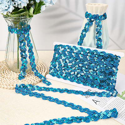 Бусины-пайетки из полиэстера&nbsp;OCOR-WH20012-13F-1