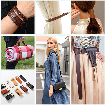 Ленты из искусственной кожи ПВХ длиной 2 м. SRIB-WH0011-125C-03-1