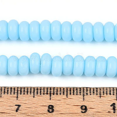 Непрозрачные с напылением стеклянные бусины GLAA-ZX008-6mm-18J-1