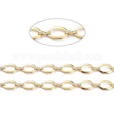 Латунная цепочка фигаро&nbsp;CHC-D028-16G-1