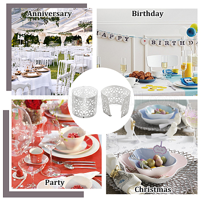 Металлические кольца для бумажных салфеток AJEW-WH0270-56A-1