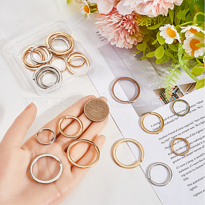 30 шт. 6 стиля железных разъемных колец&nbsp;IFIN-SP0001-20B-1