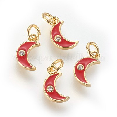 Латунные микро проложить кубического циркония подвески ZIRC-G150-08G-01-1