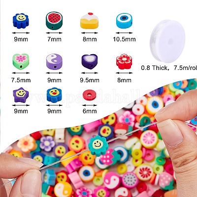 11 стиль бусин из полимерной глины ручной работы CLAY-SZ0001-74-1