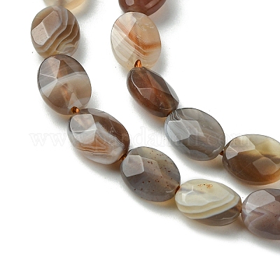 Природные Ботсвана агат бисер нитей G-H004-B02-01-1