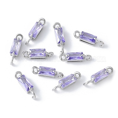 Шармы-соединители из латуни с паве из кубического циркония KK-F892-53P-11-1