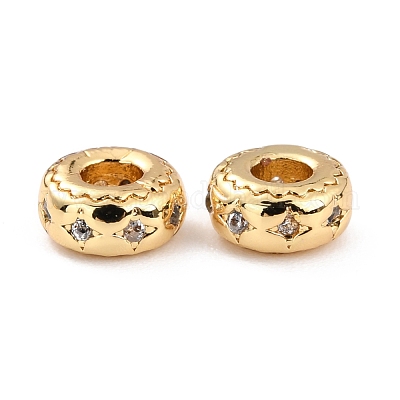 Латунные микропаве из прозрачного кубического циркония ZIRC-P091-05A-G-RS-1