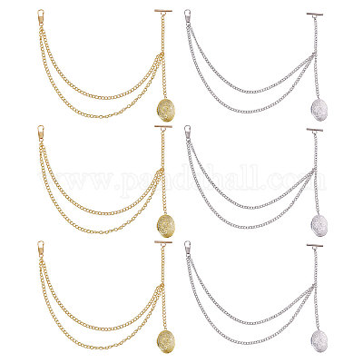 6шт 2 стиля латунный овальный медальон подвеска украшения HJEW-CA00064-1