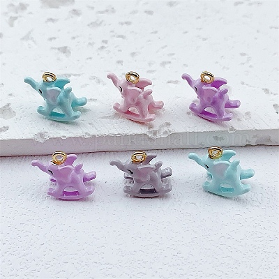 Подвески из эмали и сплава&nbsp;ENAM-A012-12G-1