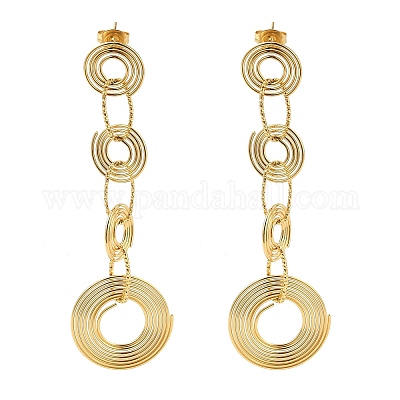 Серьги-гвоздики из нержавеющей стали 304 EJEW-P289-04G-1