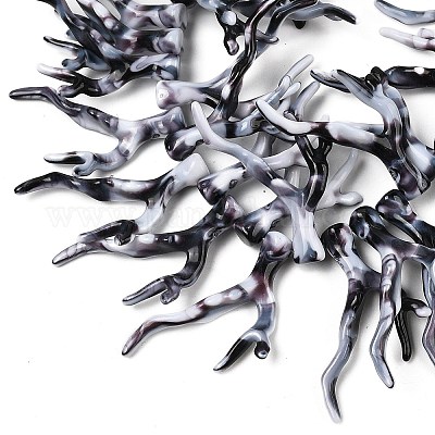 Нити бусин из непрозрачного акрила SACR-P033-02B-1