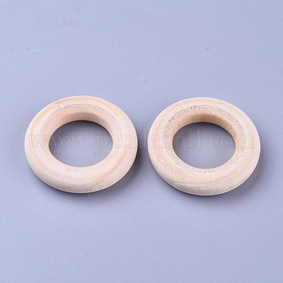 Незаконченные деревянные связующие кольца WOOD-F002-01-30mm-1