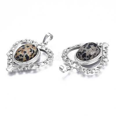 Природные яшмы далматин подвески G-S274-12N-1