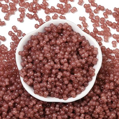 Стеклянные бусины прозрачных цветов SEED-R001-01J-1