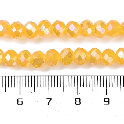 Запекание гальванических нитей стеклянных бусин DGLA-A039-J6MM-B13-1