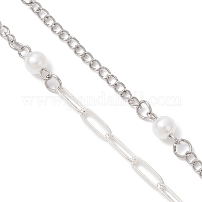 Ожерелья-лариаты из сплава бабочек NJEW-JN05693-1