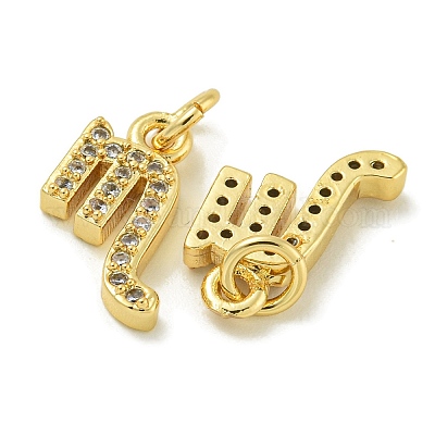 Стойки обшивки латунь микро проложить Циркон подвеску KK-K386-02A-G-1