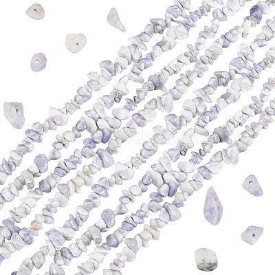 2 нити натуральных фиолетово-бирюзовых бусин G-BBC0001-45-1