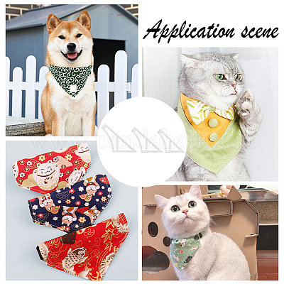 2 набор прозрачных акриловых шаблонов для банданы для домашних животных FIND-AR0002-24-1
