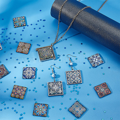 2 набор стеклянных кабошонов GGLA-PH0001-35-1