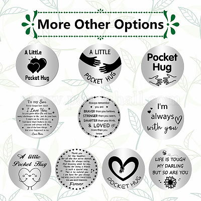 1 шт. 201 памятные монеты из нержавеющей стали AJEW-CN0001-99D-1